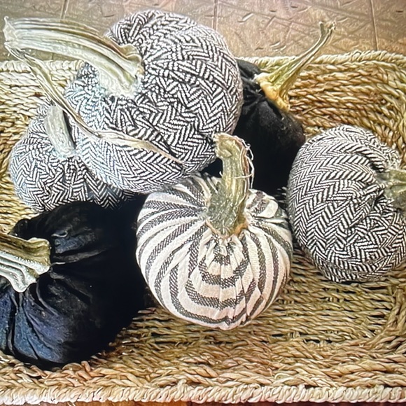 Pumpkin handmade w/real pumpkin stems - Picture 4 of 9